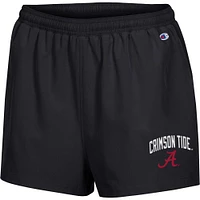 Women's Champion Black Alabama Crimson Tide Football Fan High Waist Shorts