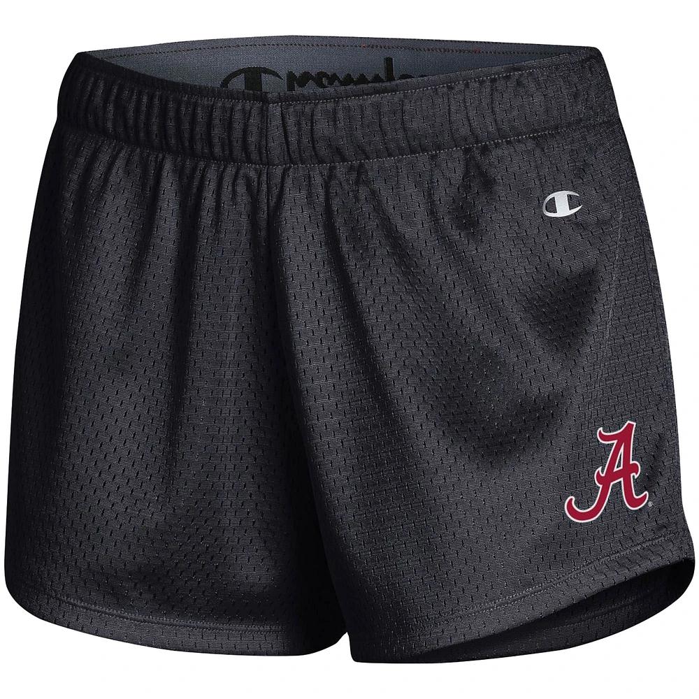 Women's Champion Black Alabama Crimson Tide Mesh Shorts