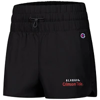 Women's Champion  Black Alabama Crimson Tide Tailgate Her Woven Shorts