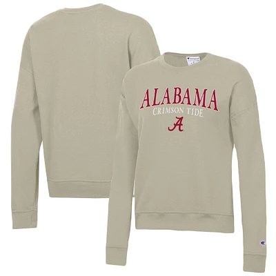 Sweat-shirt Champion Tan Alabama Crimson Tide Powerblend pour femme