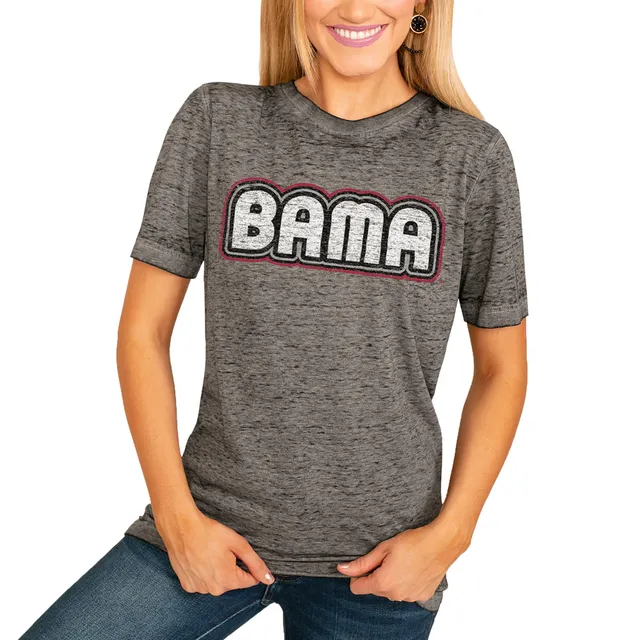 Lids Alabama Crimson Tide Women's Plus Long Sleeve Stripe V-Neck T-Shirt