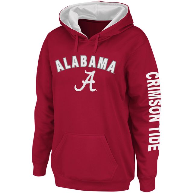 Sweat à capuche Colosseum Crimson Alabama Tide Loud and Proud pour femme