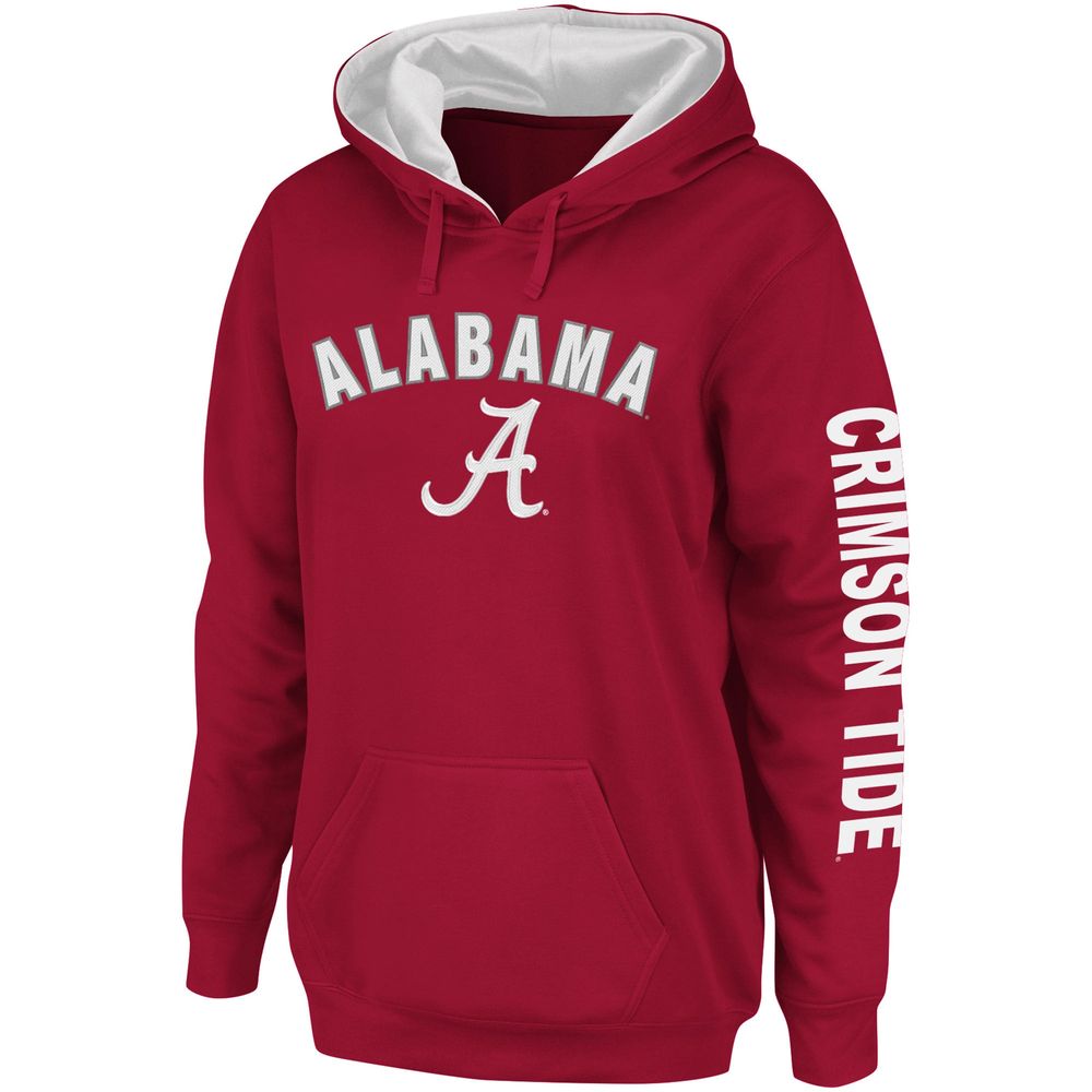 Women's Colosseum Crimson Alabama Tide Loud and Proud Pullover Hoodie