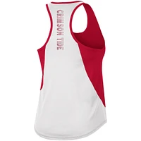 Women's Colosseum Crimson Alabama Tide Sachs 2-Hit Scoop Neck Racerback Tank Top