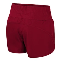 Short taille haute à smocks Alabama Crimson Tide Stop By pour femme Colosseum