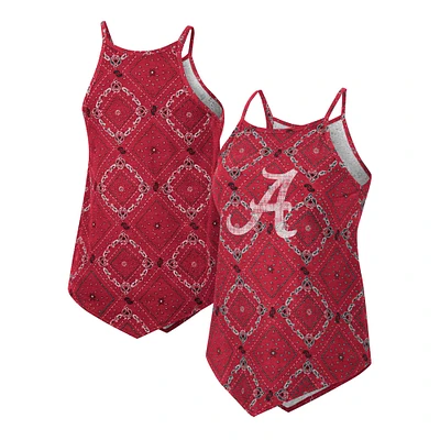 Women's Colosseum x Wrangler Crimson Alabama Tide Bandana Tank Top