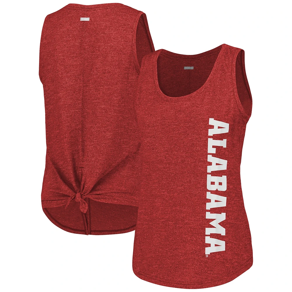 Women's Columbia  Crimson Alabama Tide Cades Cape Omni-Wick Tri-Blend Tank Top