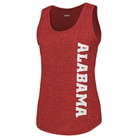 Women's Columbia  Crimson Alabama Tide Cades Cape Omni-Wick Tri-Blend Tank Top