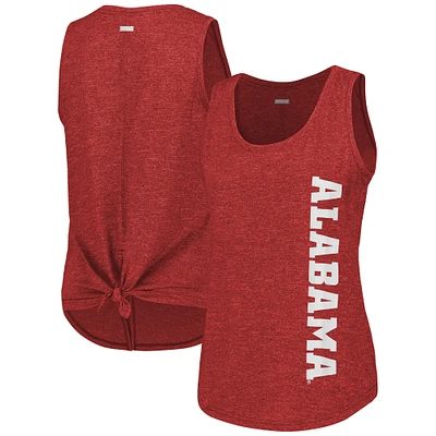 Women's Columbia  Crimson Alabama Tide Cades Cape Omni-Wick Tri-Blend Tank Top