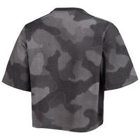 Women's Columbia Gray/Black Alabama Crimson Tide Park Camo Boxy T-Shirt