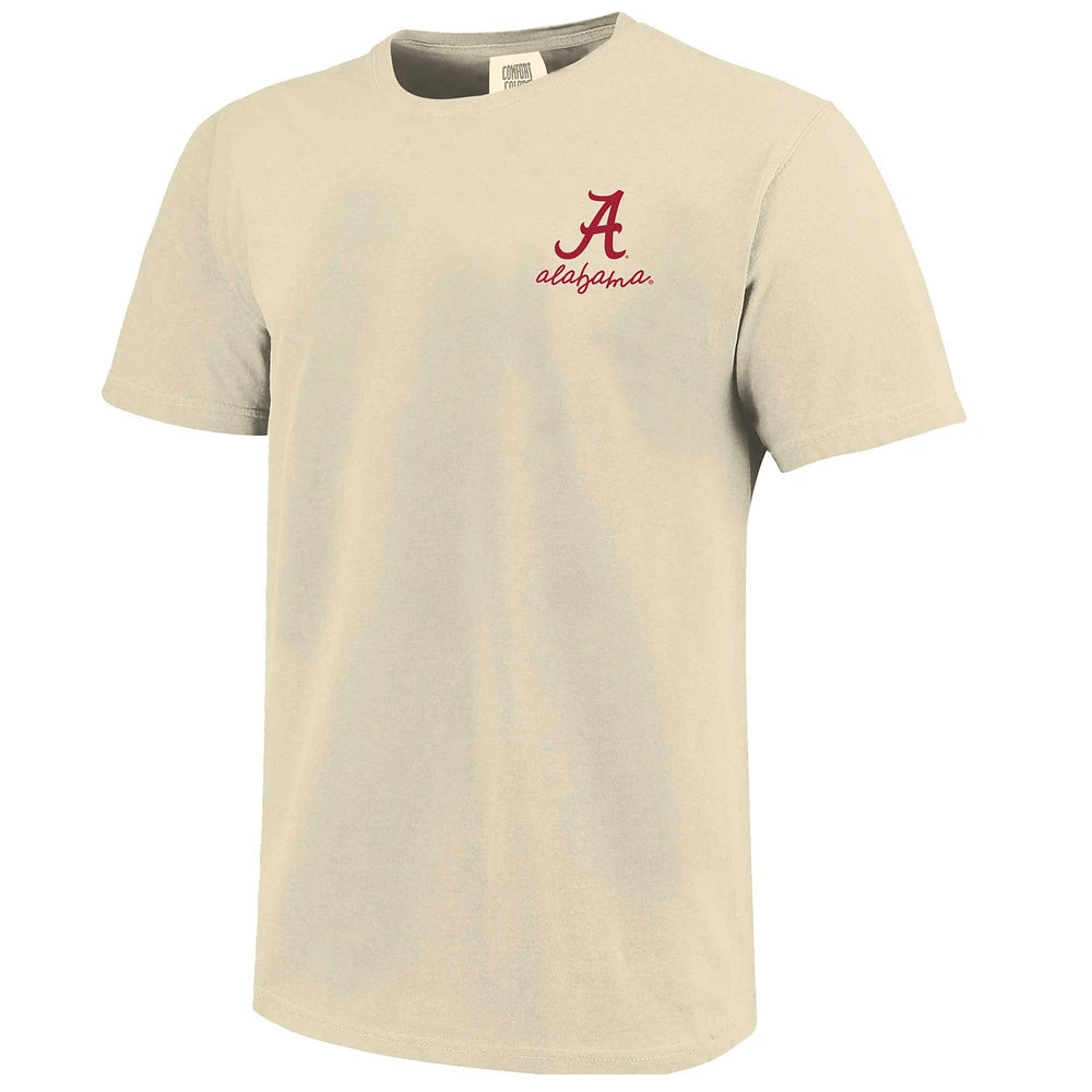 T-shirt confortable pour femme, couleurs naturelles, Alabama Crimson Tide Coquette