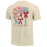 T-shirt confortable pour femme, couleurs naturelles, Alabama Crimson Tide Coquette