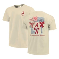 T-shirt confortable pour femme, couleurs naturelles, Alabama Crimson Tide Coquette