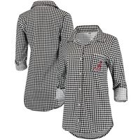 Women's Concepts Sport Houndstooth Alabama Crimson Tide Forge Rayon Flannel Long Sleeve Button-Up Shirt