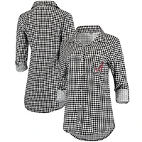 Women's Concepts Sport Houndstooth Alabama Crimson Tide Forge Rayon Flannel Long Sleeve Button-Up Shirt