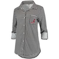 Women's Concepts Sport Houndstooth Alabama Crimson Tide Forge Rayon Flannel Long Sleeve Button-Up Shirt