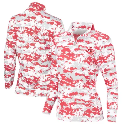 Alabama Crimson Tide Women's Digital Camo Performance Quarter-Zip Pullover Jacket