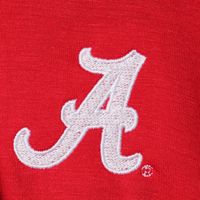 Women's Crimson Alabama Tide Offset Bubble Sleeve Cardigan