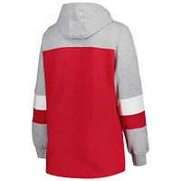 Women's Crimson Alabama Tide Plus Color-Block Pullover Hoodie