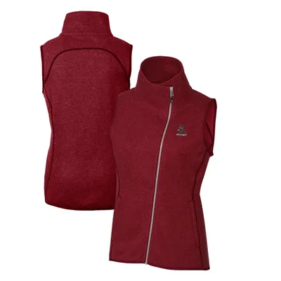 Alabama Crimson Tide Cutter & Buck Women's Mainsail Sweater-Knit Full-Zip Vest