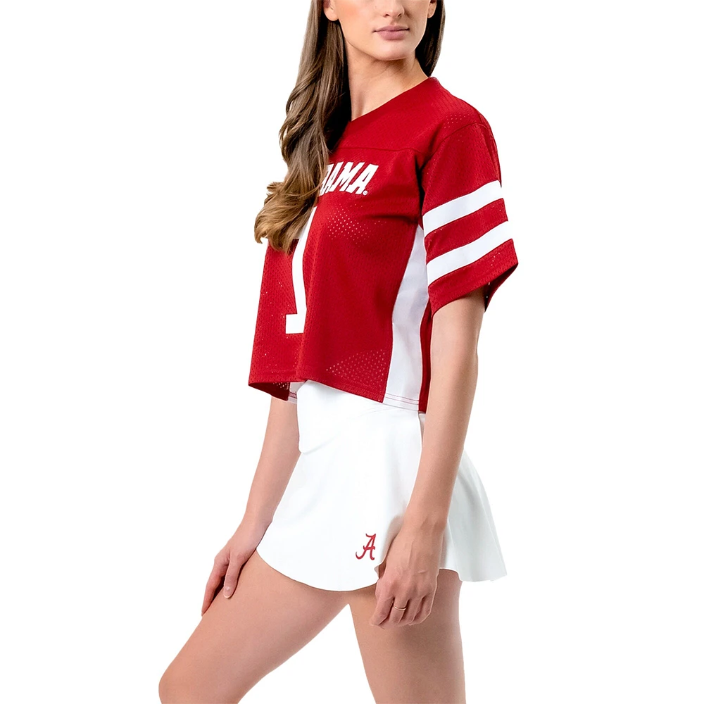 Maillot de football court établi & Co. Crimson Alabama Tide pour femmes