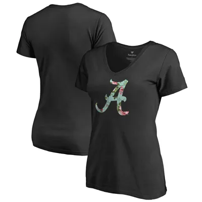 Alabama Crimson Tide Fanatics Branded Women's Lovely V-Neck T-Shirt - Black