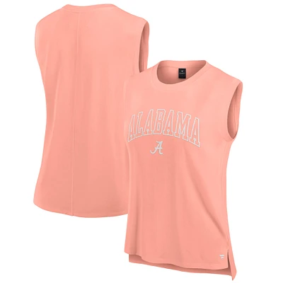 Débardeur de gym Fanatics Coral Alabama Crimson Tide Studio pour femmes