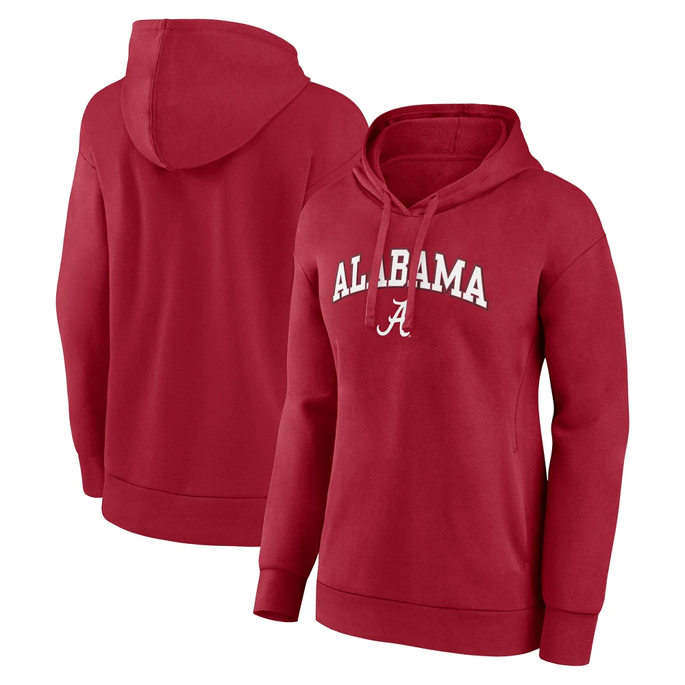 Sweat à capuche Crimson Tide Campus Fanatics pour femmes de l'Alabama