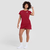 Women's Fanatics Crimson Alabama Tide Ruched Drape T-Shirt Dress