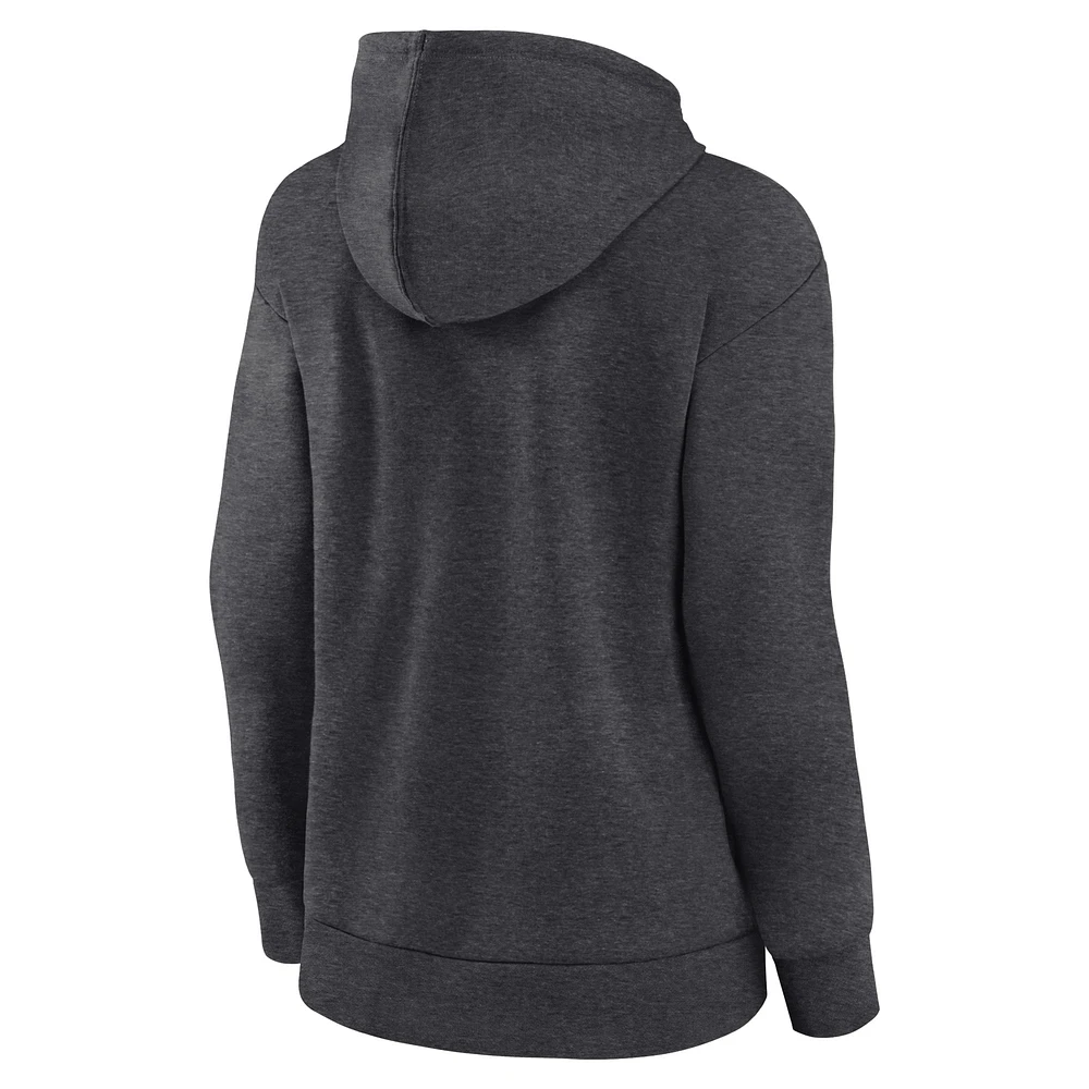 Sweat à capuche pour femme Fanatics Heather Charcoal Alabama Crimson Tide Campus