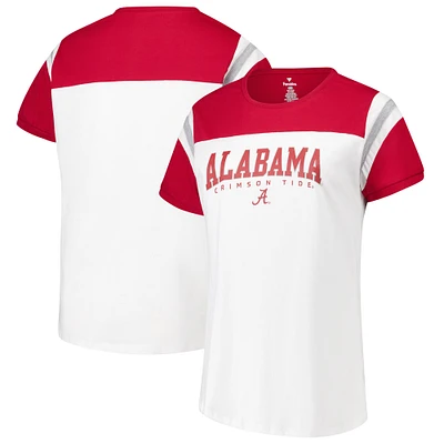 T-shirt Winning Gear blanc pour femme Fanatics Alabama Crimson Tide grande taille