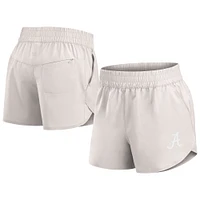 Women's Fanatics White Alabama Crimson Tide Studio Woven Vibe Shorts