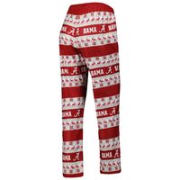 Women's FOCO Crimson Alabama Tide Ugly Long Sleeve T-Shirt & Pajama Pants Sleep Set