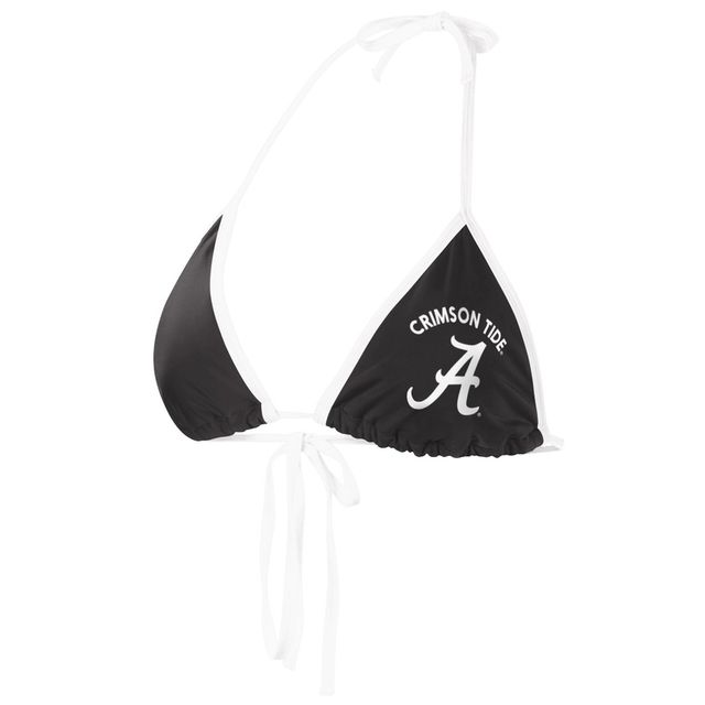 Haut de bikini noir Alabama Crimson Tide G-III 4Her by Carl Banks pour femmes