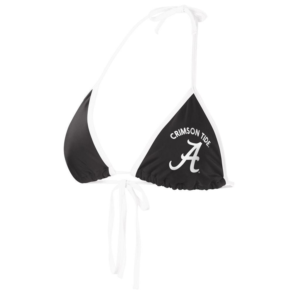 Women's G-III 4Her by Carl Banks Black Alabama Crimson Tide Perfect Match Bikini Top