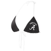 Women's G-III 4Her by Carl Banks Black Alabama Crimson Tide Perfect Match Bikini Top