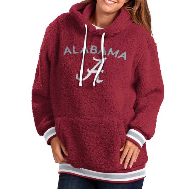 Sweat à capuche G-III 4Her by Carl Banks Crimson Alabama Tide Game Over Sherpa pour femme