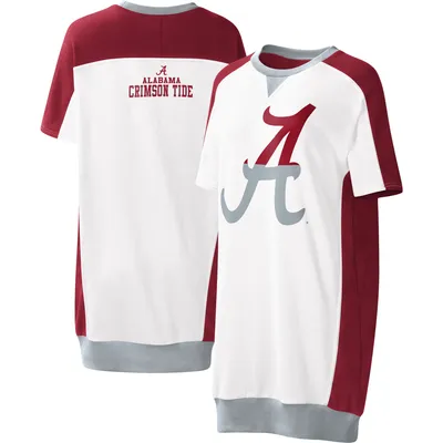 Alabama Crimson Tide G-III 4Her by Carl Banks Women's Home Run T-Shirt Dress - White