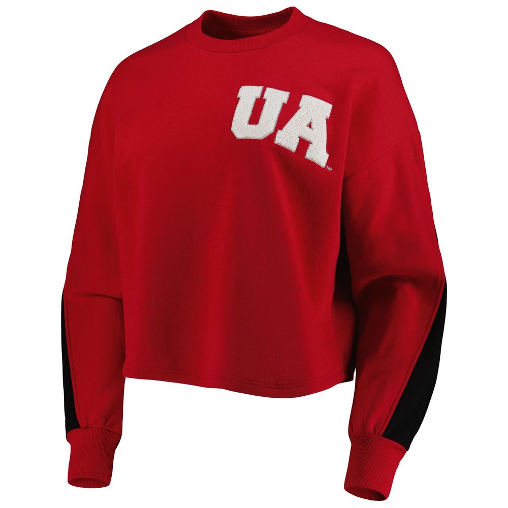 Women's Gameday Couture Crimson Alabama Tide Back To Reality Colorblock Pullover Sweatshirt