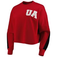 Women's Gameday Couture Crimson Alabama Tide Back To Reality Colorblock Pullover Sweatshirt