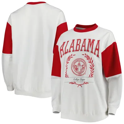 Alabama Crimson Tide Gameday Couture Women's It's A Vibe Dolman Pullover Sweatshirt - White