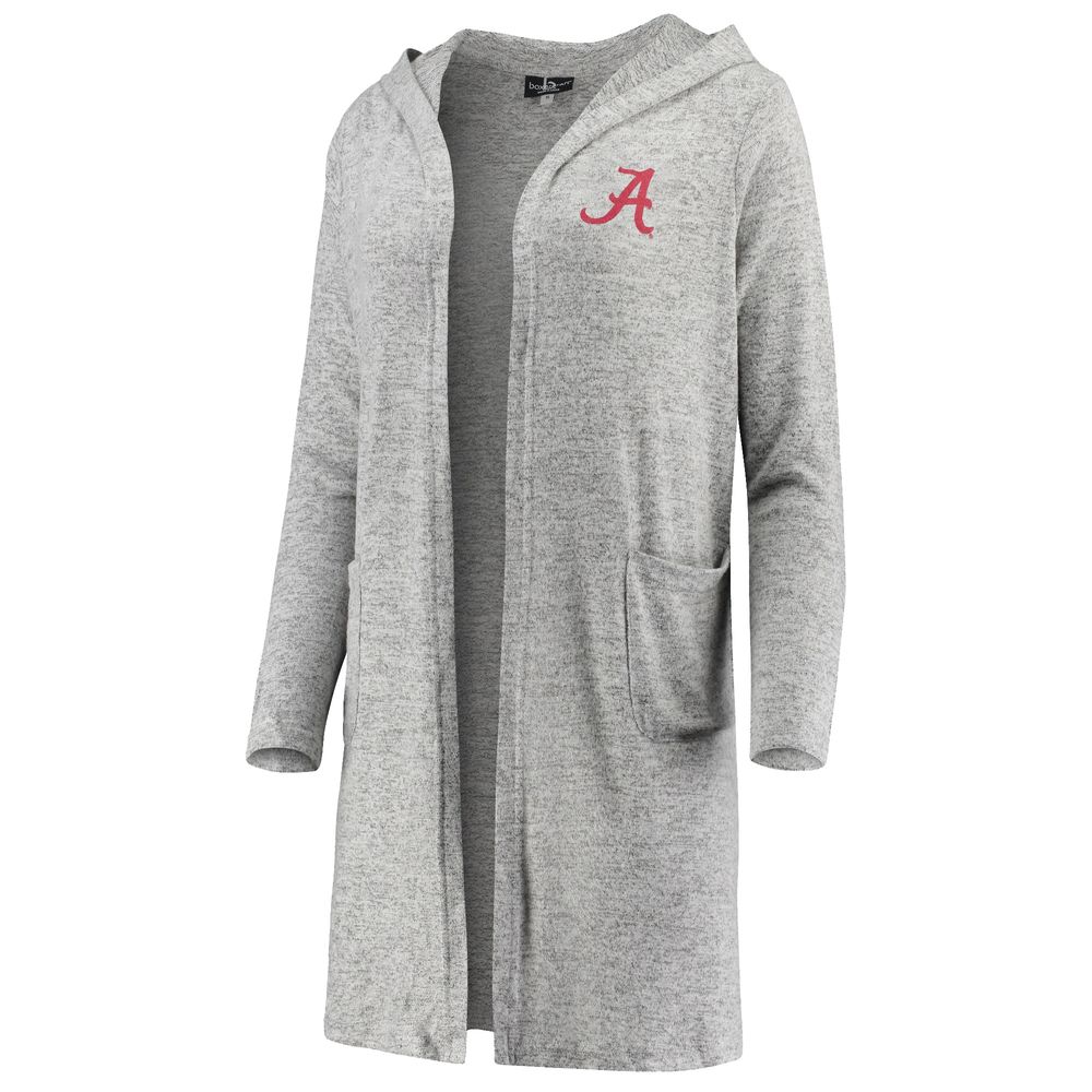 Women's Heathered Gray Alabama Crimson Tide Cuddle Soft Duster Cardigan