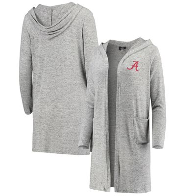 Women's Heathered Gray Alabama Crimson Tide Cuddle Soft Duster Cardigan