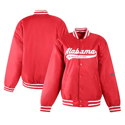 Veste à boutons-pression intégrale Crimson Tide A-Game de l'Alabama pour femme Hype and Vice