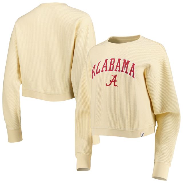 Sweat League Collegiate Wear pour femme crème Alabama Crimson Tide Classic Campus Corded Timber