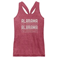 Women's League Collegiate Wear Crimson Alabama Tide Stacked Name Débardeur dos nageur