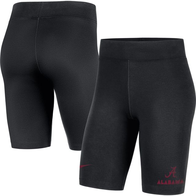 Short de vélo tri-mélange Nike Alabama Crimson Tide Essential noir pour femme