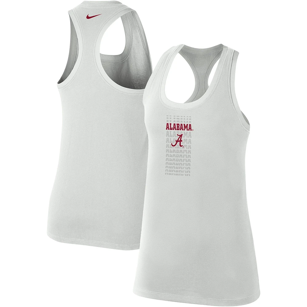 Débardeur Nike Alabama Crimson Tide Game Time pour femme, gris