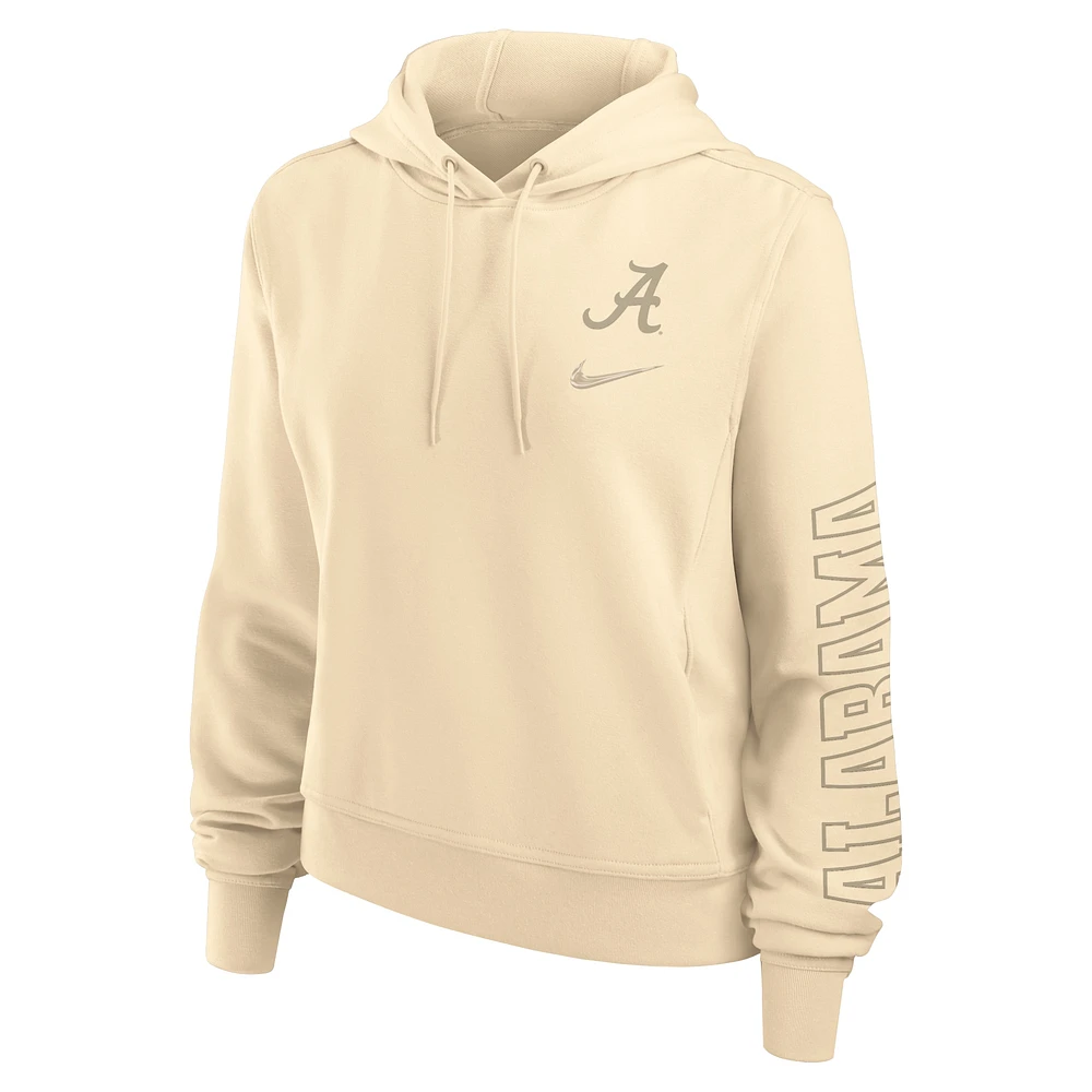 Women's Nike Tan Alabama Crimson Tide One Performance Pullover Hoodie