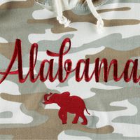 Women's Pressbox Camo Alabama Crimson Tide San Pablo Pullover Hoodie